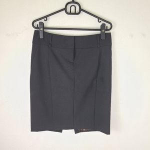 Express Black Leopard Print Lining Pencil Skirt